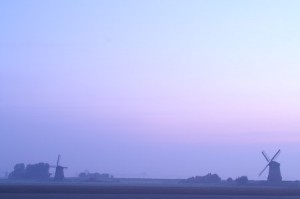 Noordervaart Schermerhorn, zonsopkomst (sept 2007)